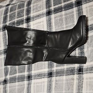 LANE BRYANT CHUNKY HEEL WIDE WIDTH WIDE CALF KNEE BOOTS SIZE 11W